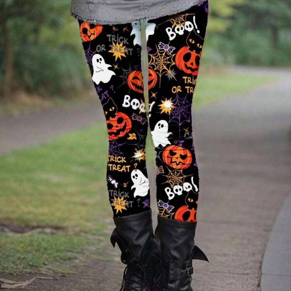 Halloween Themed Plus Leggings